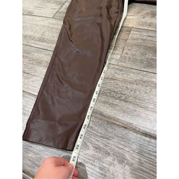 Amanda Uprichard Revolve High Rise Faux Leather Pants Size XS - Picture 2 of 6